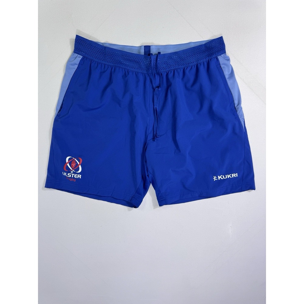 Kukri Ulster Rugby Shorts Men 2XL Blue Training Athletic Gym Performance UL00377
